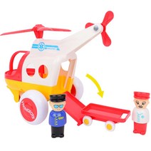 스웨덴 바이킹토이 앰뷸런스 헬리콥터 장난감 / 병원놀이 의사놀이 직업놀이 / 안전안 남자아기장난감 13개월장난감 두돌장난감