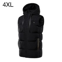 3단계 온도 조절 Usb 전기 가열 후드 라이더 보온 열선 조끼 세척 가능 오토바이, 06 4XL