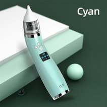 비강 흡입기 Baby Electric Nose Cleaner Nasal Aspirator, 02 Cyan