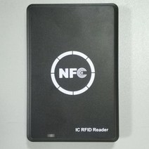 액세스제어 MOOL IC RFID 카드 판독기 복사기 NFC 스마트 리더기 라이터 13.56Mhz 암호화된 프로그래머, [01] Black