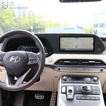 JS automotive 현대 팰리세이드 센터페시아 공조기 네비게이션 패널 카본 데칼 스티커 기스방지 자동차 용품, 유광블랙카본