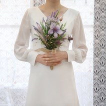 긴팔 셀프웨딩 드레스 촬영용 원피스 빅사이즈까지