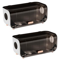 리빙준 오픈 멀티탭정리함, 브라운 2개