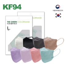 더그린 벨르 마스크 kf94 컬러 세부리형 황사마스크 8칼라 의사가만든 닥터 수미지 귀편한 귀안아픈 숨쉬기편한 마스크 50매, 50매입, 1개, 민트