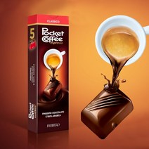 페레로 포켓커피 초콜릿 5개입 (62g), 6팩