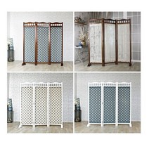 원목 패브릭 파티션 시리즈 6종 - 중, 101-2 월넛-블루트리(중)