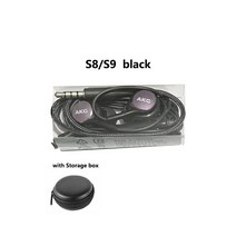 AKG-이어폰 삼성 EO IG955 헤드셋 3.5mm 유선 마이크 갤럭시 S10 S9 S8 S7 S6 S5 S4 화웨이 샤오미 비보, 08 S8 S9 black with box