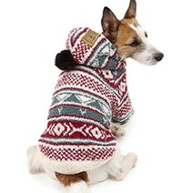 펫파라다이스 강아지 니트 손뜨개옷 뜨개옷, 3S + 레드