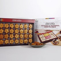 푸드공작소 보성녹차 수제 한과 녹차약과 선물세트 700g(선물포장), 녹차약과 선물세트 700g