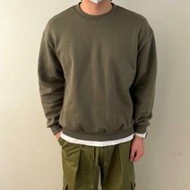 이지웨얼 기모 맨투맨 오버핏 무지 루즈핏 스웻셔츠