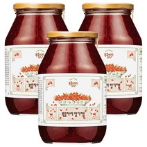 복음자리 딸기잼, 1050g, 3개