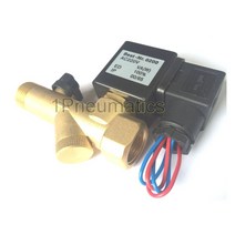 배송 1/2 암나사 튜브 솔레노이드 밸브 수동 스위치가있는 ac220v 밸브의 1/2