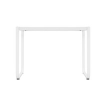 가구백서 입식 식탁 책상 다리 라운드 철제 프레임, 1200X600, 화이트