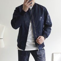 쿼터 14시 이전 남자 리얼 MA-1 나일론 항공 점퍼 바람막이 자켓 봄가을용