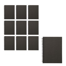 무인양품 MUJI 더블링 노트 A6 무지10개, 다크그레이, 10개