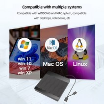 외장 odd 블루레이 플레이 dvd 레코더 외부 CD DVD 드라이브 USB 3.0 C 타입 버너 플매트 카펫 러그 앤 플레이어 컴퓨터 태블릿 데스크탑용