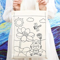 에코백천가방 밑그림DIY/광목캔버스가방 그리기 천가방만들기