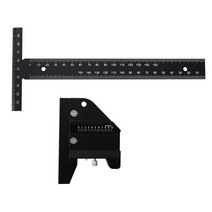 케가끼게이지 T자 목공 자 눈금 측정 선 긋기 평행, 롱타입 다기능 T형