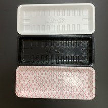 PSP 트레이 27호 300EA 박스판매 소량판매 PSP용기 (정육접시 반찬포장 떡포장 일회용 접시), 검정 300EA