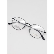 [VENKO]벤코 49사이즈 라운드 사각 데일리 메탈안경 V018 블랙 블루라이트 추가