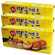 MDG3540 크라운 국희 땅콩샌드 155g x 12개 온 가족이 고소하, 1