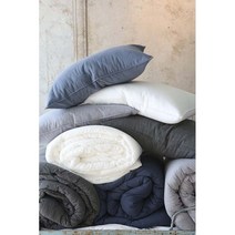 천연염색 크로스누빔 워싱차렵이불(화이트/연그레이/챠콜그레이/네이비)
