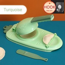 주방 도구 만두 제조기 DIY 키트 래퍼 프레스 수동 노동 절약 라비올리 Empanadas 반죽 피부 전기판 휴대용, Green1
