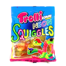 트롤리 젤리 네온 스쿠이글스 지렁이젤리, 100g, 6개