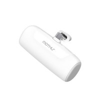 민트그린 핸드폰 보조 배터리 미니 도킹형 C타입 4900mAh, 퓨어 화이트