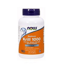 Now Foods 넵튠 크릴 1000mg 소프트젤, 60개입, 1개, 60정