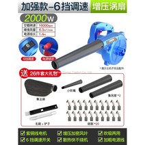 WARM유선 소형 송풍기 220V 청소기 먼지제거 블로어 세트 고출력, 2000W-6 기어 속도 조절 + 세트