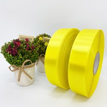 포장 리본 끈 제이제이리본 고밀도주자 45M 2롤 (10mm 15mm), 10mm, 노랑