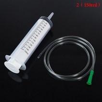 에폭시 200/250/300/350ml 대용량 플라스틱 주사기 재사용 가능한 세척 펌프 오일 유체 물용 흡입 인젝터, 02 150ml