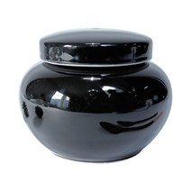검정 밀폐단지1kg 소금단지 항아리, 검정밀폐단지1kg