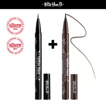 [Kat Von D] 캣본디 타투 아이라이너 1+1 듀오 세트, 블랙+블랙