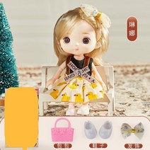 구체관절인형 마론 구관 인형 12 포인트 16cm bjd 패션 공주 유니폼 아동 드레스 변경 장난감 3d 눈 13 움직일 수있는 관절 놀이 집 장난감 선물 234, ni g