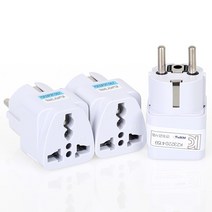 편안생활 돼지코 해외 여행용 멀티 전원 변환 어댑터 플러그 일반형 10A, 3개