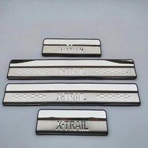 자동차 스타일링 닛산 x 트레일 t32 액세서리 스틸 도어 씰 스커프 킥 플레이트 가드 수호자 스티커 2014-2
