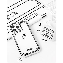 Apple 아이폰 로고 변색없는 무광 실리콘 휴대폰 케이스 2color