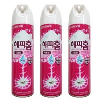 해피홈 에어로솔 수성 살충제 자몽향, 3개, 500ml