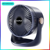 저소음 서큘레이터 선풍기 2022 Air Circulation USB rechargeable Electric fan 2400mAH long life Househ, 03 rechargeable blue_06 JP