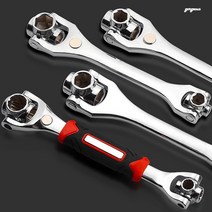 (골져스) 48가지 분리 멀티 렌치 만능 공구 자동차 자전거 수리 휴대용 강한 내구성 미끄럼방지 스패너 오토바이 필수 악세사리 용품