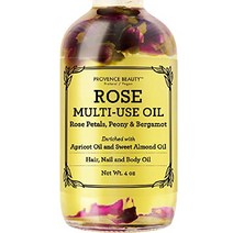 Peony Multi-Use 오일 포 페이스 바디 and 헤어 - 유기농블랜드 오브 애프리콧 비타민 E and 스위트 아몬드 오일 모이스쳐라이져 포 드라이 스킨 스칼프 & N, Rose