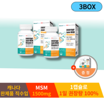 캐나다산 프리미엄 MSM 엠에스엠 관절 건강 30정 X 3박스