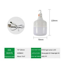 군용후레쉬 작업용 랜턴 레이저 후레쉬 충전용 소형 샤오미 100W 캠핑 라이트 USB 충전식 LED 비상 전구 텐, 02 02 60W