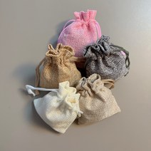 린넨 방향제 복주머니 포켓 액세서리 소품 파우치 7x9