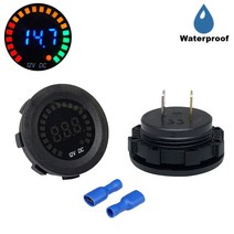 12V 매립형 방수 납산&리튬인산철 파워뱅크 배터리 잔량 게이지 전압 표시기 HAV2015-1