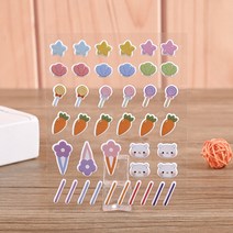 아이돌인형 솜인형 10cm 15cm 20cm 머리핀 장식 스티커 액세서리 헤어핀 인형옷, 1
