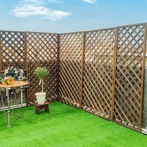 정원 래티스 나무 울타리 펜스 방부목 가림막 정원꾸미기 파티션 테라스 옥상 담벼락, 01. 30x90cm