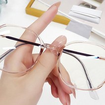 일월전빵 빈티지 투명 뿔테 안경 블루라이트 차단 남여공용 B-Z015